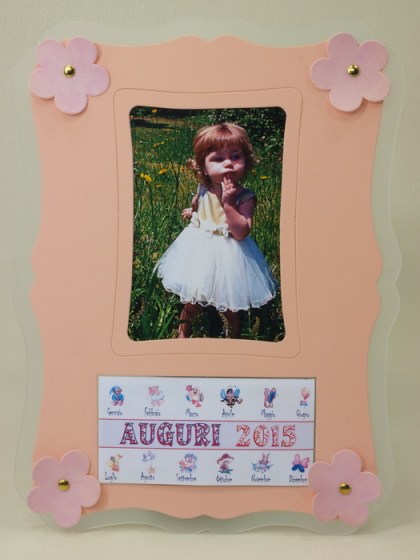 Calendario baby rosa 10x15 13x18